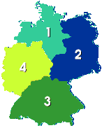 Clickable map of Germany